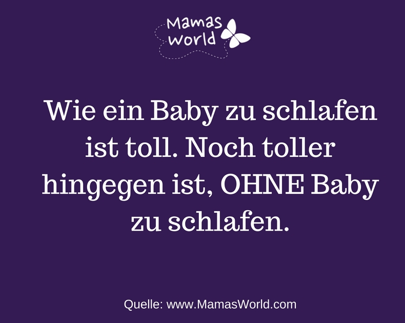 Schlafen wie ein Baby!